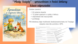 "Mały Książę" - sprawdzian z treści lektury
