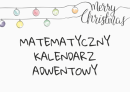 Egzaminacyjny matematyczny kalendarz adwentowy