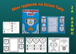 💙 Mini lapbook na Dzień Taty – ZA DARMO 💙