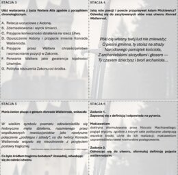 Stacje zadaniowe "Konrad Wallenrod"