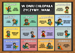 W DNIU CHŁOPAKA ŻYCZYMY WAM… – gazetka edukacyjna (wersja kolorowa)