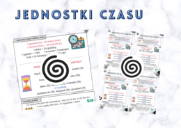 Jednostki czasu – wklejka + plakat
