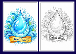 DZIEŃ WODY - kolorowanki - 24 strony