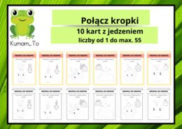 Połącz kropki- jedzenie