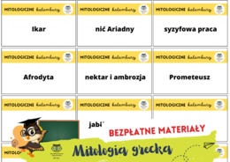 Mitologiczne kalambury. Mitologia. Bogowie greccy. Mity