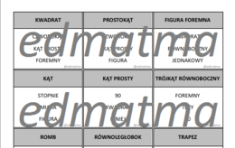 Taboo gra - geometria, matematyka