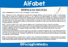 Alfabet - Gry literkowe