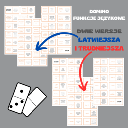 DOMINO FUNKCJE JĘZYKOWE / DWIE WERSJE