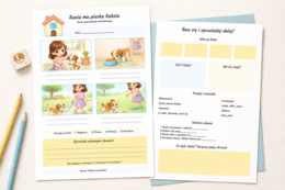 Kasia ma pieska Reksia – karta opowiadania obrazkowego