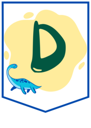 DZIEŃ DINOZAURA – girlanda – napis – gazetka – wersja 2