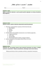 Zestaw lekturowy "Hobbit, czyli tam i z powrotem"