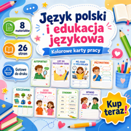 Język polski – zestaw kart pracy o opisywaniu siebie i innych