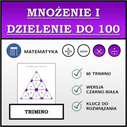 Trimino - Mnożenie i dzielenie do 100 | matematyka
