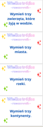 Wymień trzy rzeczowniki