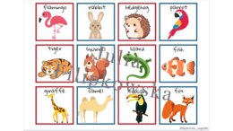 Animals memory/ Animals/ Zwierzęta/ Memory/ Gra/ Gra językowa/ Karty obrazkowe/ Zabawa/ Dzieci/ Warm-up/ Rozgrzewka/ Słownictwo
