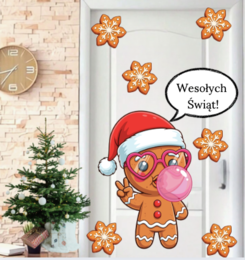 🎄✨ Zestaw Ozdób na Drzwi lub Świąteczną Gazetkę — 5 Plakatów XXL (4 × A4 każdy!) + 5 Grafik-Niespodzianek! ✨🎄| 6o stron do druku! Idealne jako ozdoba klasy|korytarza| pokoju dziec
