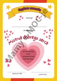 Dyplomy uznania na zakończenie roku szkolnego dla kl 1-3