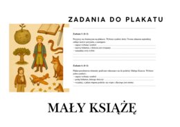 ZADANIA DO PLAKATU- ,,Mały Książę" (symbole graficzne)