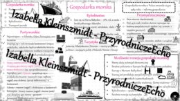 Sketchnotka - notatka „Gospodarka morska” wykonana w power point do edycji. Geografia 7; „Rolnictwo i przemysł Polski”2