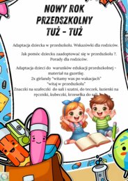 NOWY ROK PRZEDSZKOLNY TUŻ-TUŻ