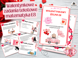 Matematyka E8: WALENTYNKOWY ZEGAR  - Powtórka do Egzaminu