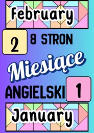 Angielski kalendarz 8 stron