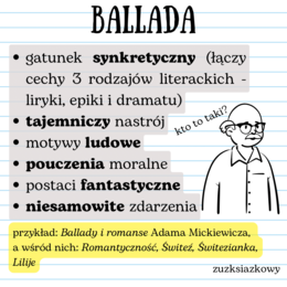 Ballada - karta informacyjna o gatunku