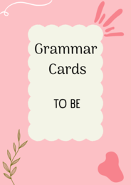 To be/ Karty do mówienia/ Mówienie/ Speaking/ Zestaw/ Pakiet/ Klasy 1-3/ SP/ Warm-up/ Rozgrzewka/ Gramatyka/ Grammar/ Grammar cards/