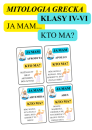 „Ja mam, kto ma?” – Mitologia grecka (klasy IV–VI)