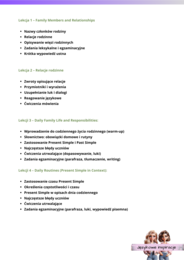E8 - Angielski: Family & Daily Life – Gotowy pakiet 7 krótkich lekcji!