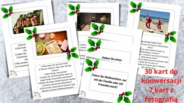 Język niemiecki - Weihnachten - karty do konwersacji