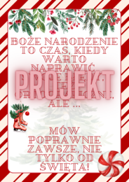 Boże Narodzenie, gazetka, świąteczny słownik