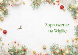 Zaproszenie - Wigilia, Boże Narodzenie
