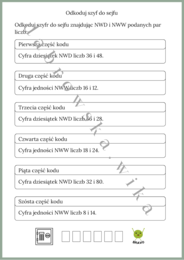 Szyfr do sejfu - NWW i NWD
