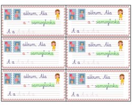 Wklejki - litery - klasa 1