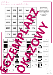 Odkoduj obrazek - mnożenie sposobem pisemnym przez liczby jednocyfrowe