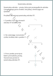 Symetralna odcinka - notatka