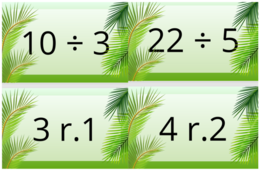 Fiszki z dzielenia z resztą do 100 – do samodzielnego wydruku