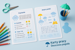 Karty pracy „Deszczowa pogoda”