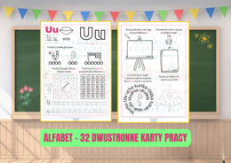 Alfabet - karty pracy z zadaniami