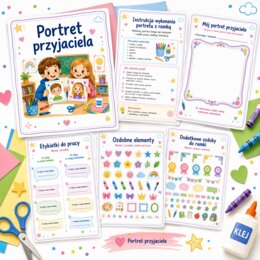 Portret przyjaciela – pakiet plastyczny