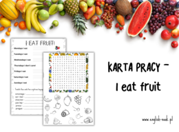 Owoce - karta pracy