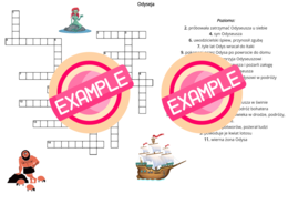 Pakiet krzyżówek premium, antyk, 7 krzyżówek plus rozwiązania