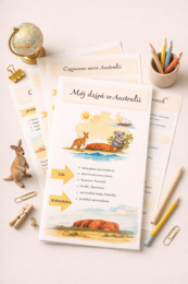 Mój dzień w Australii. Opis krajobrazu. Australia w 8 wersach. [JĘZYK POLSKI]