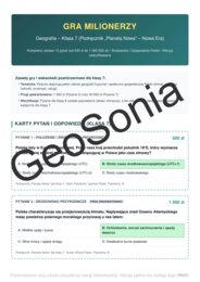 Milionerzy geografia klasa 7