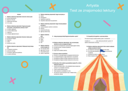 Artysta - test ze znajomości lektury