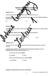 Egzamin ósmoklasisty z matematyki. Arkusz treningowy - zestaw 1.