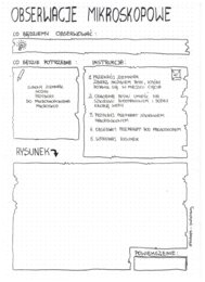 Obserwacje mikroskopowe: klasa 5