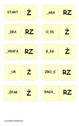 Domino - gry ortograficzne
