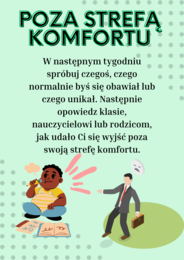 Wyjście poza strefę komfortu - godzina wychowawcza